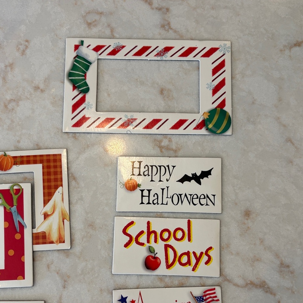 Festive Picture Frame Magnets Set - Picture 6 of 13